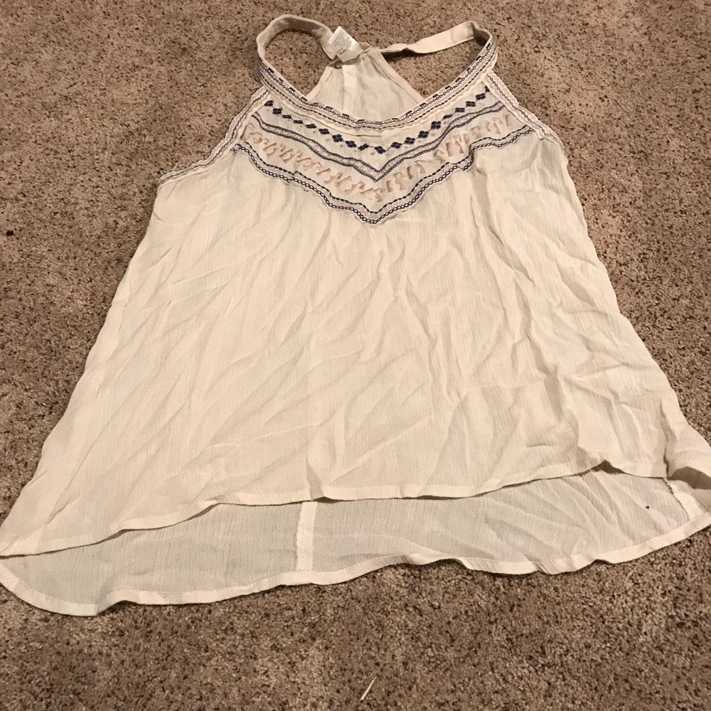 white tank top